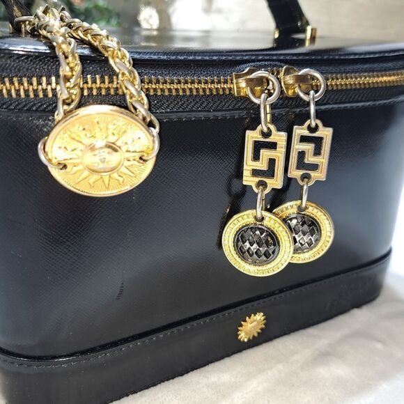 Gianni Versace Medusa Vanity Train Case with Charm Authentic GORGEOUS - Picture 3 of 17